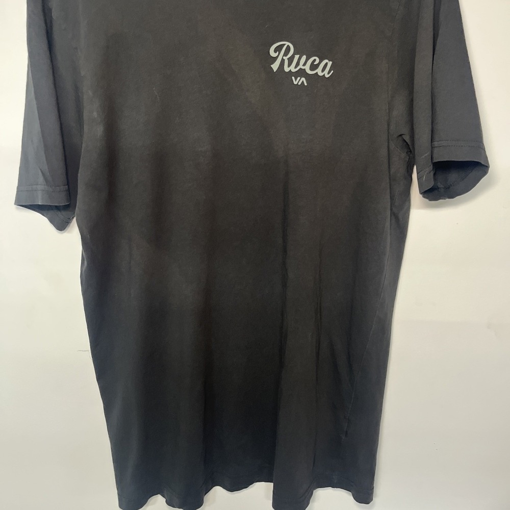 RVCA ANP Graphic T Shirt Mens Large Charcoal Gray Surf Skate Cotton Tee - Picture 6 of 9